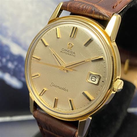 gold omega seamaster automatic|omega seamaster automatic 18k gold.